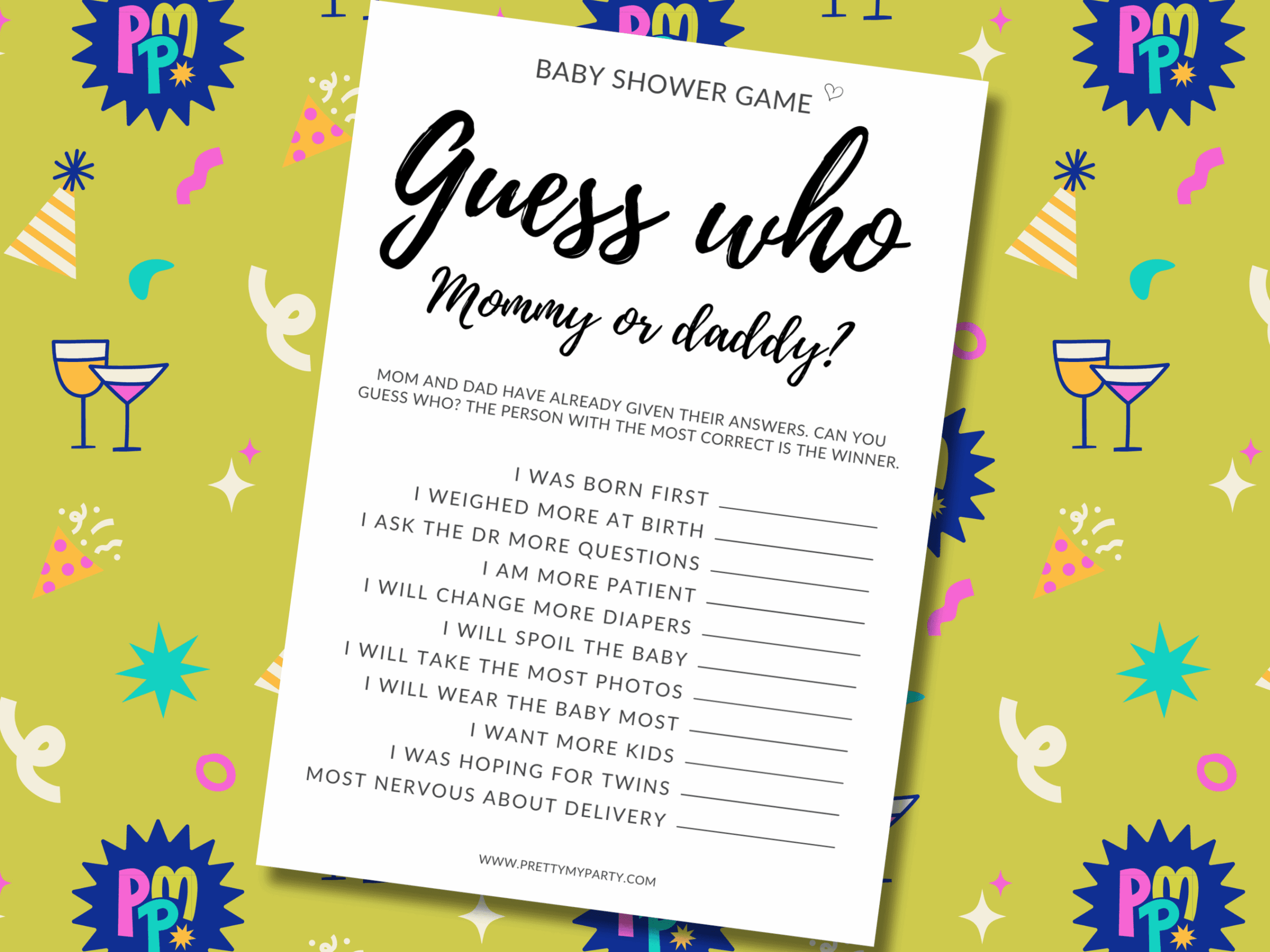 Printable Baby Shower Games With Answers