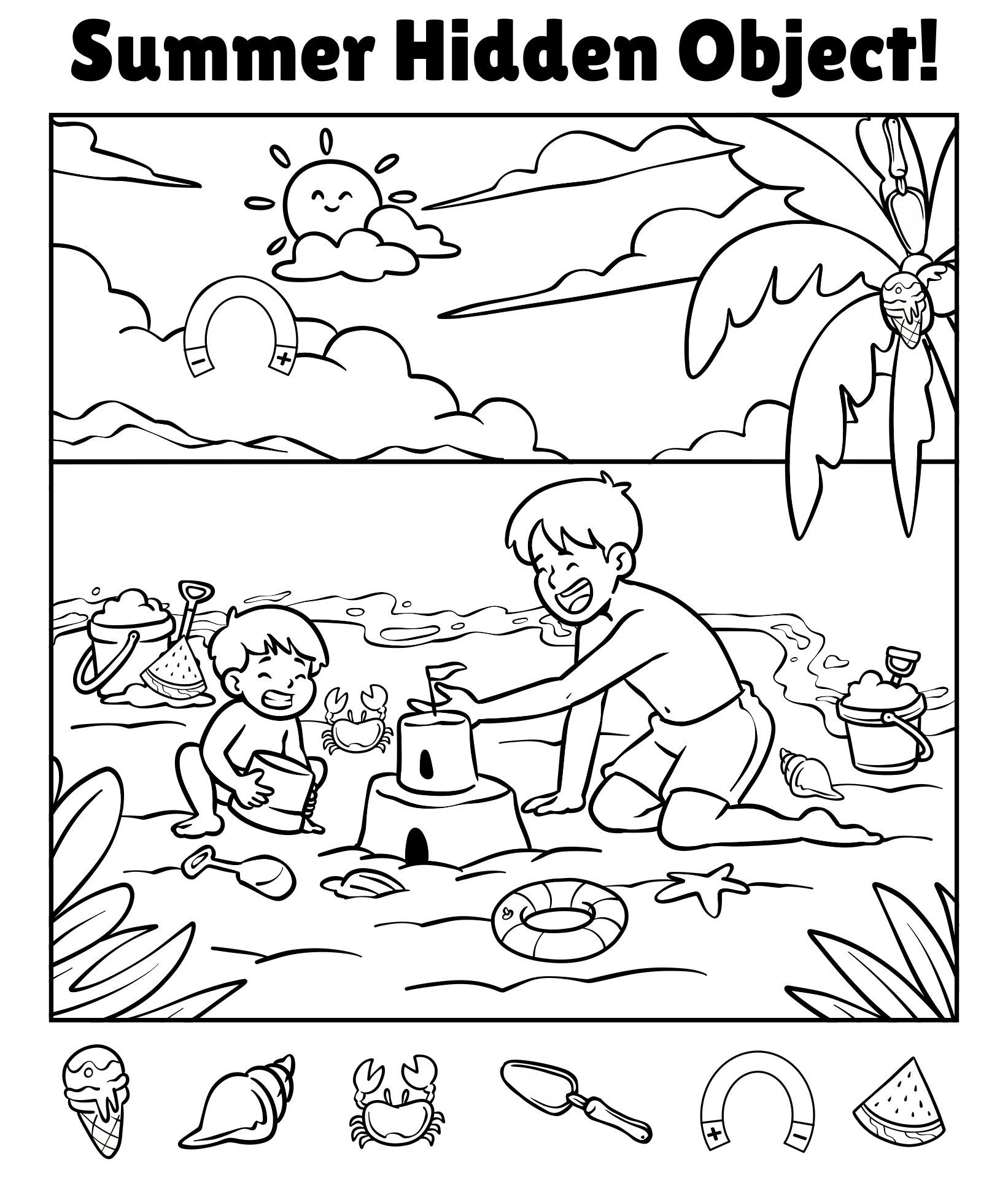 Printable Hidden Pictures For Kids