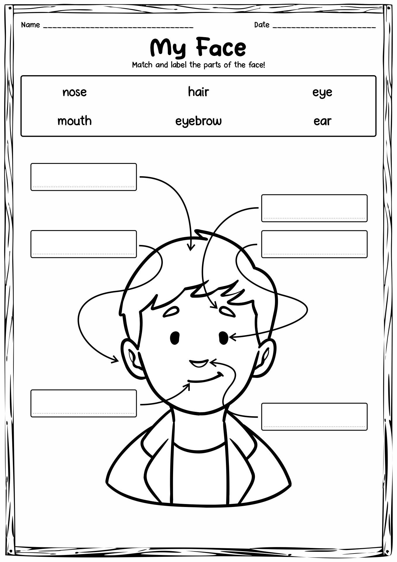 13 Spanish Face Worksheet Free PDF At Worksheeto