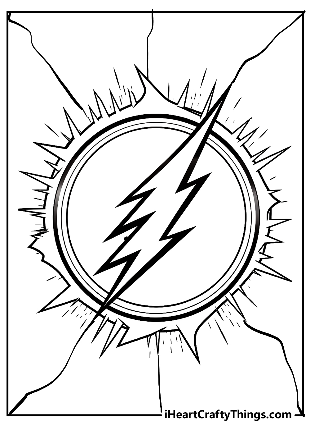 15 Flash Coloring Pages Easy Free Printables 