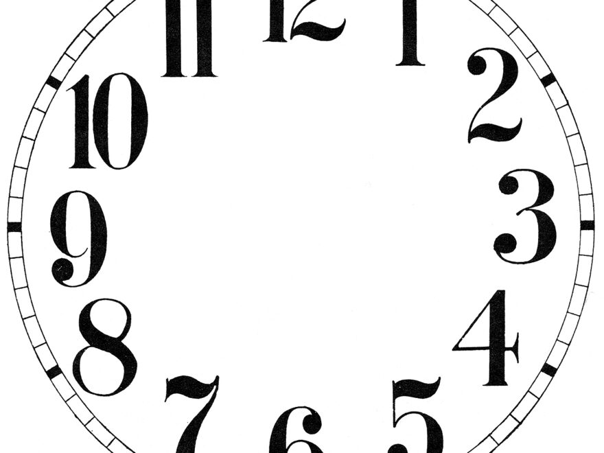 16 Clock Face Images Print Your Own The Graphics Fairy