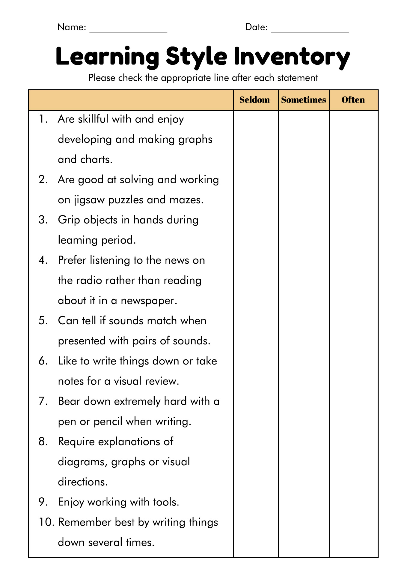 16 Vark Styles Worksheet Free PDF At Worksheeto