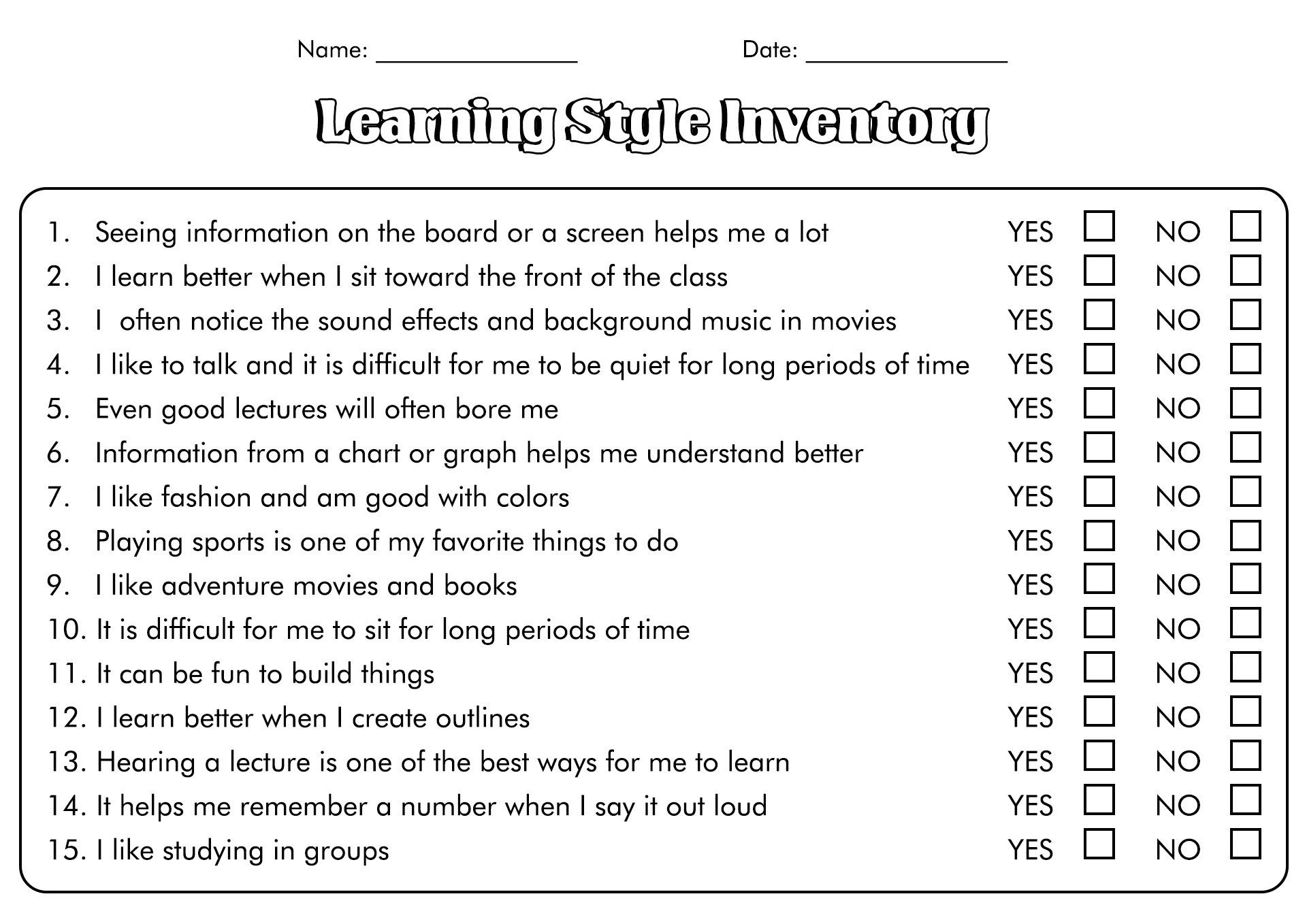 16 Vark Styles Worksheet Free PDF At Worksheeto Worksheets Library