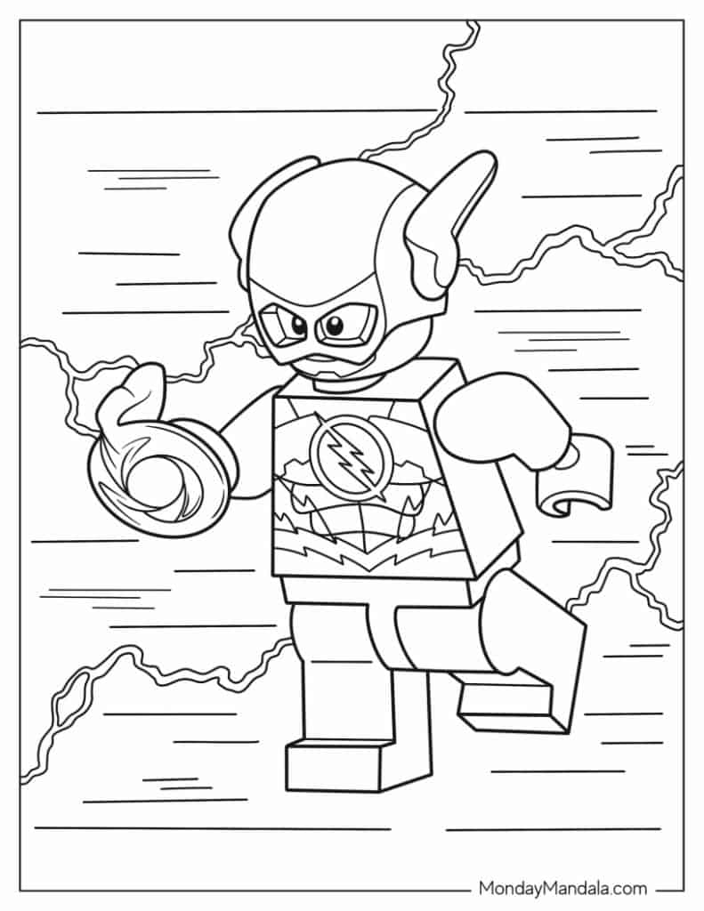 18 Flash Coloring Pages Free PDF Printables 