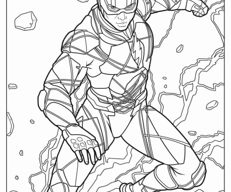18 Flash Coloring Pages Free PDF Printables