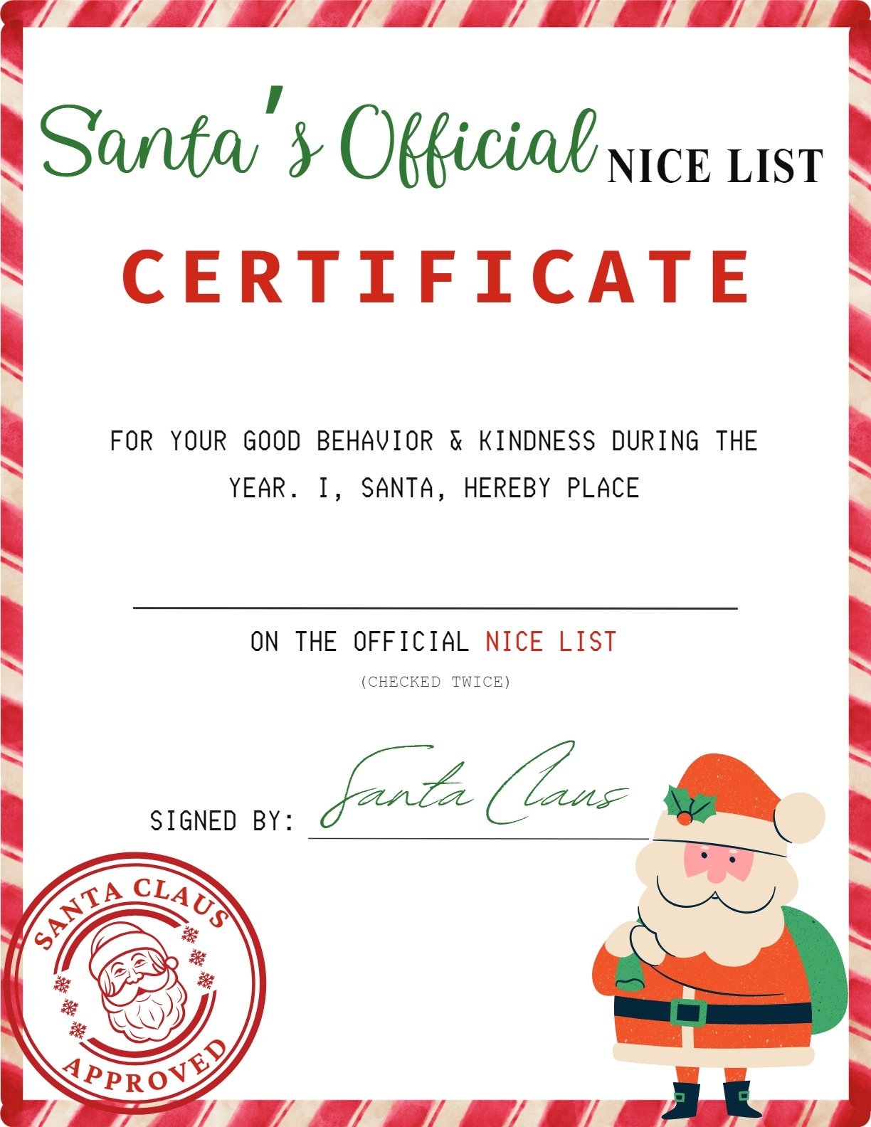 18 Nice List Certificates Free PDF Printables 