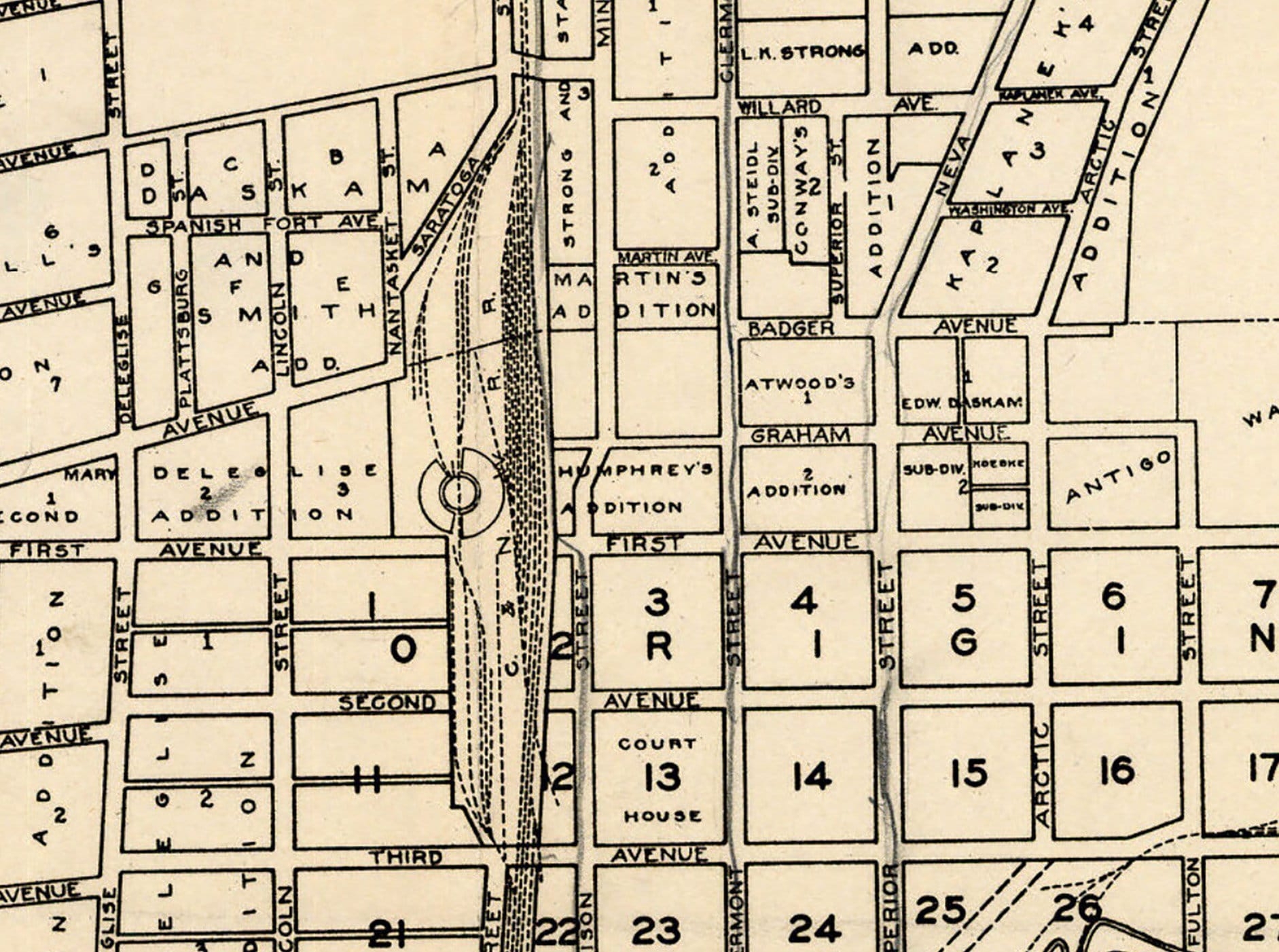 1926 City Map Of Antigo Wisconsin Etsy