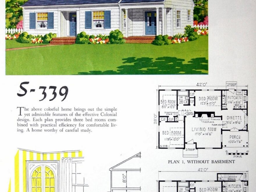 1940s House Plans These Vintage Starter Home Designs Were Small But Beautiful Click Americana