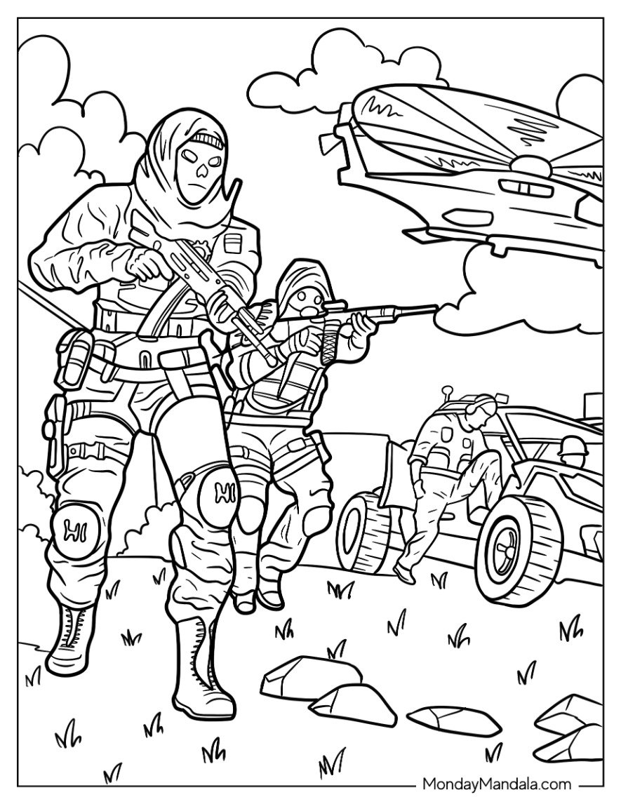 20 Call Of Duty Coloring Pages Free PDF Printables 