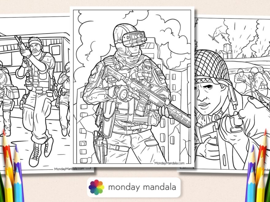 20 Call Of Duty Coloring Pages Free PDF Printables