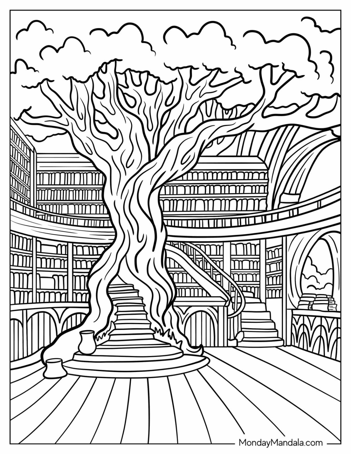 20 Fantasy Coloring Pages Free PDF Printables 