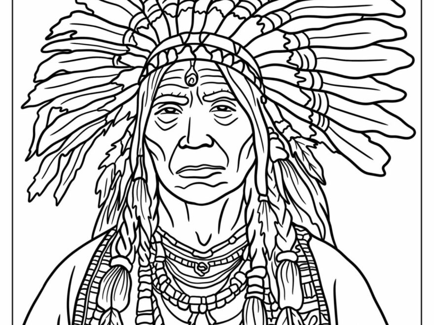 Printable Native American Coloring Pages Free Printable Worksheets 