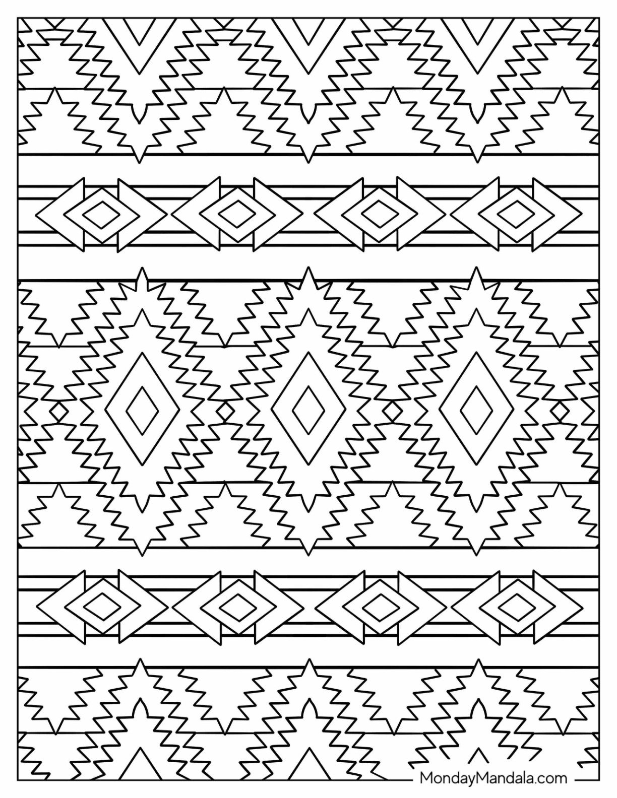 Printable Native American Coloring Pages