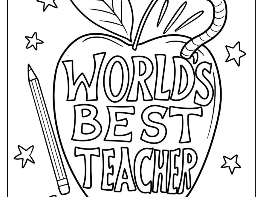 20 Teacher Coloring Pages Free PDF Printables