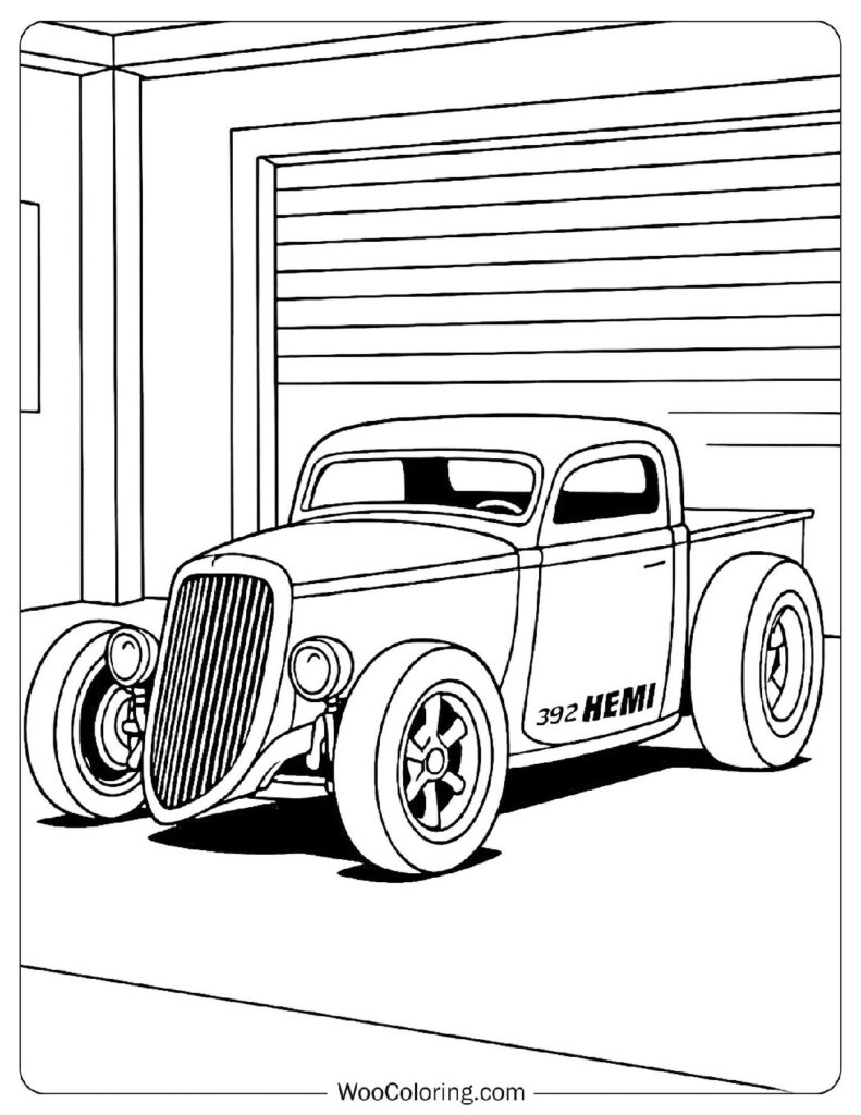22 Hot Rod Coloring Pages Free PDF To Print Woo Coloring