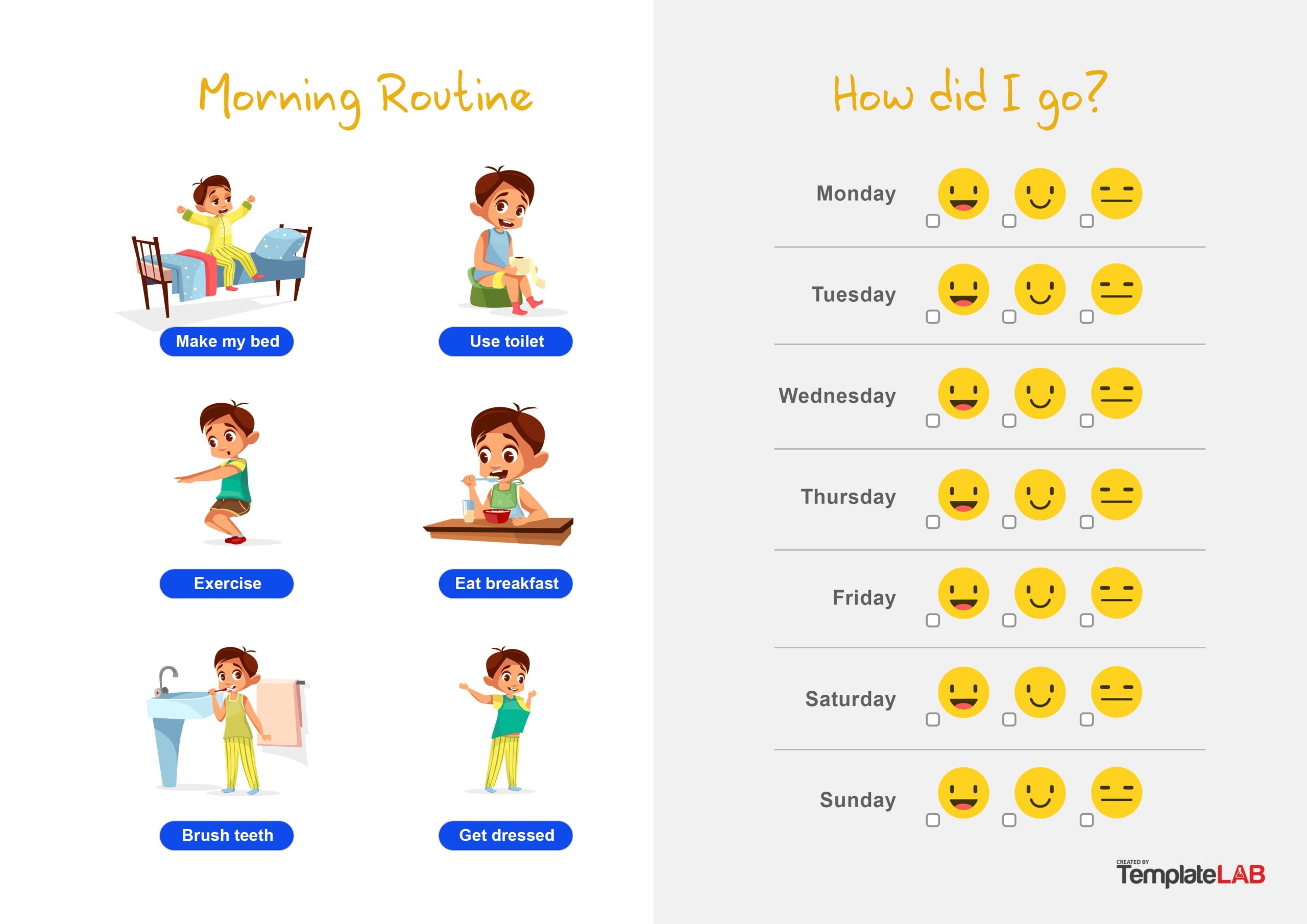 22 Printable Reward Charts For Kids PDF Excel Word 
