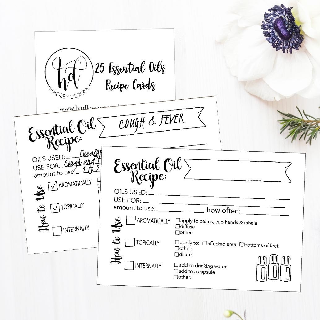 25 4x6 Essential Oil Recipe Cards Blank DIY Aromatherapy Recipe Notebook Journal Organizer Or Book Beginner Beauty Therapy Diffuser Perfume Recipe Blending Guide Card Amazon au Stationery Office Products
