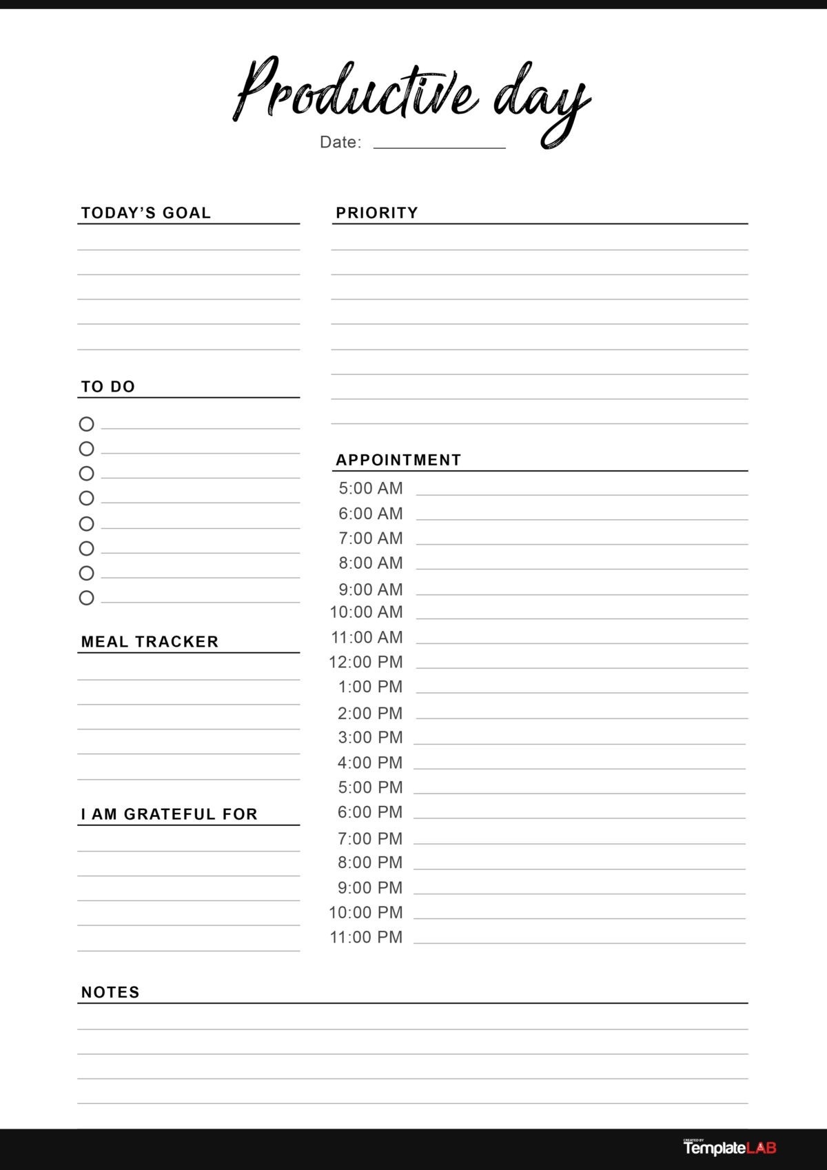 Free Printable Planner For Work