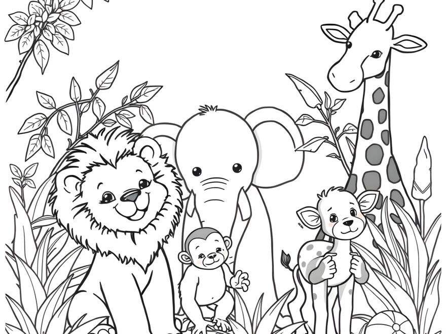 3 Best Baby Zoo Animal Coloring Pages Free Printable PDFs
