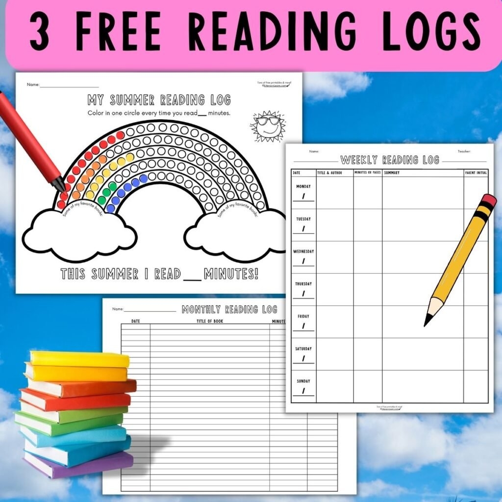 3 Free Printable Reading Log Templates Weekly Monthly Summer Literacy Learn