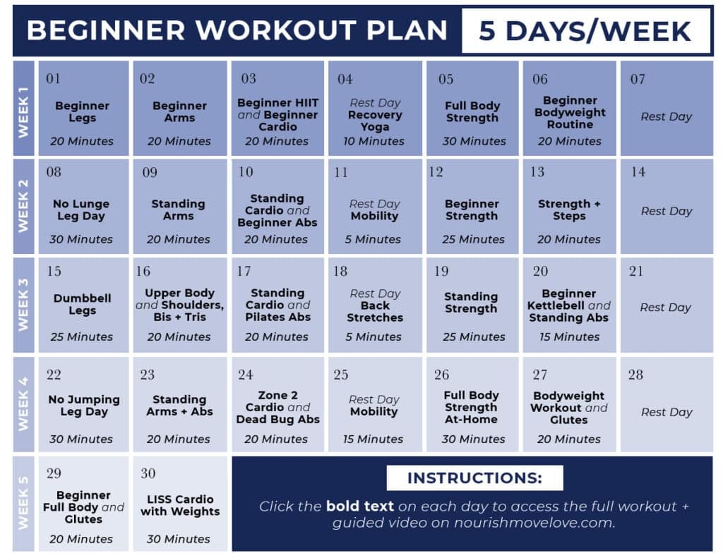 Printable Hiit Workout Plan Bad Back
