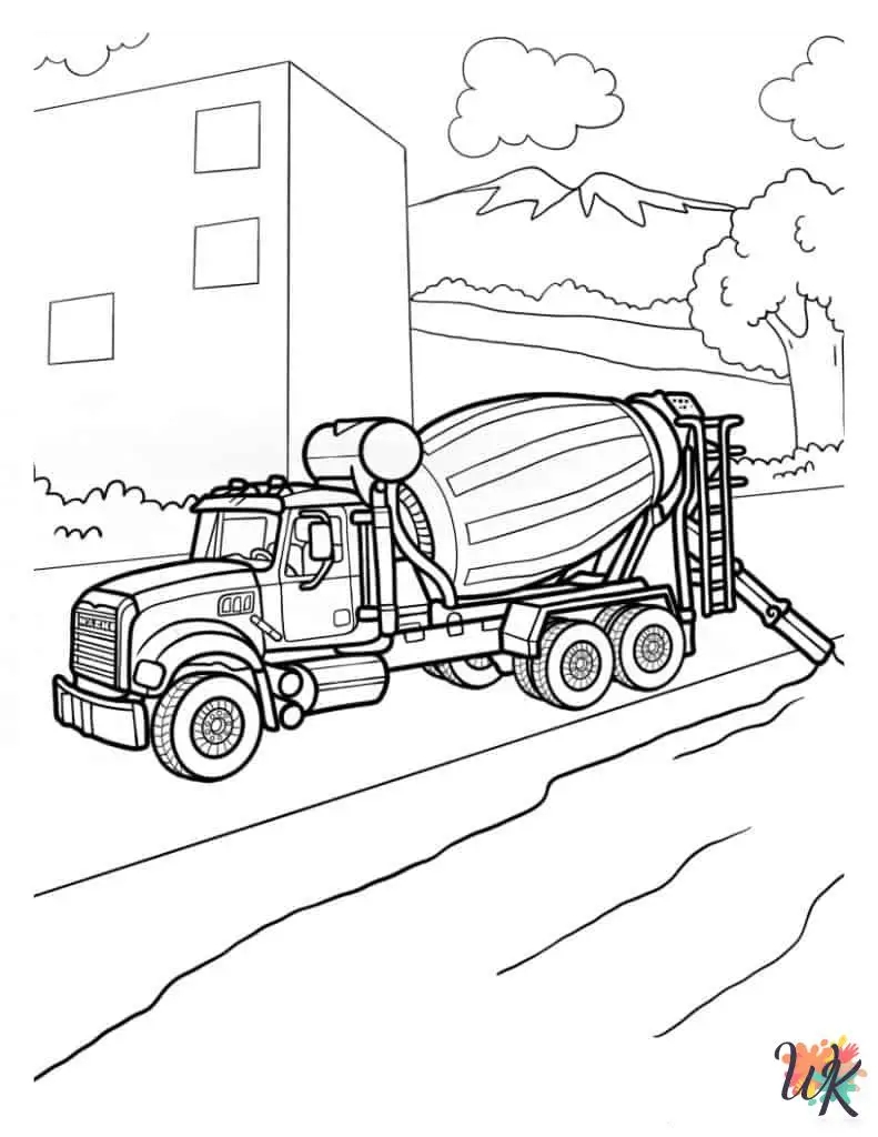 34 Truck Coloring Pages For Kids ColoringPagesWK