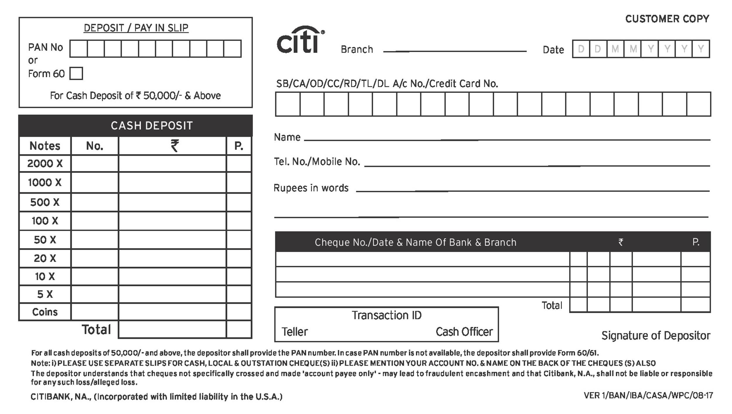 37 Bank Deposit Slip Templates Examples TemplateLab