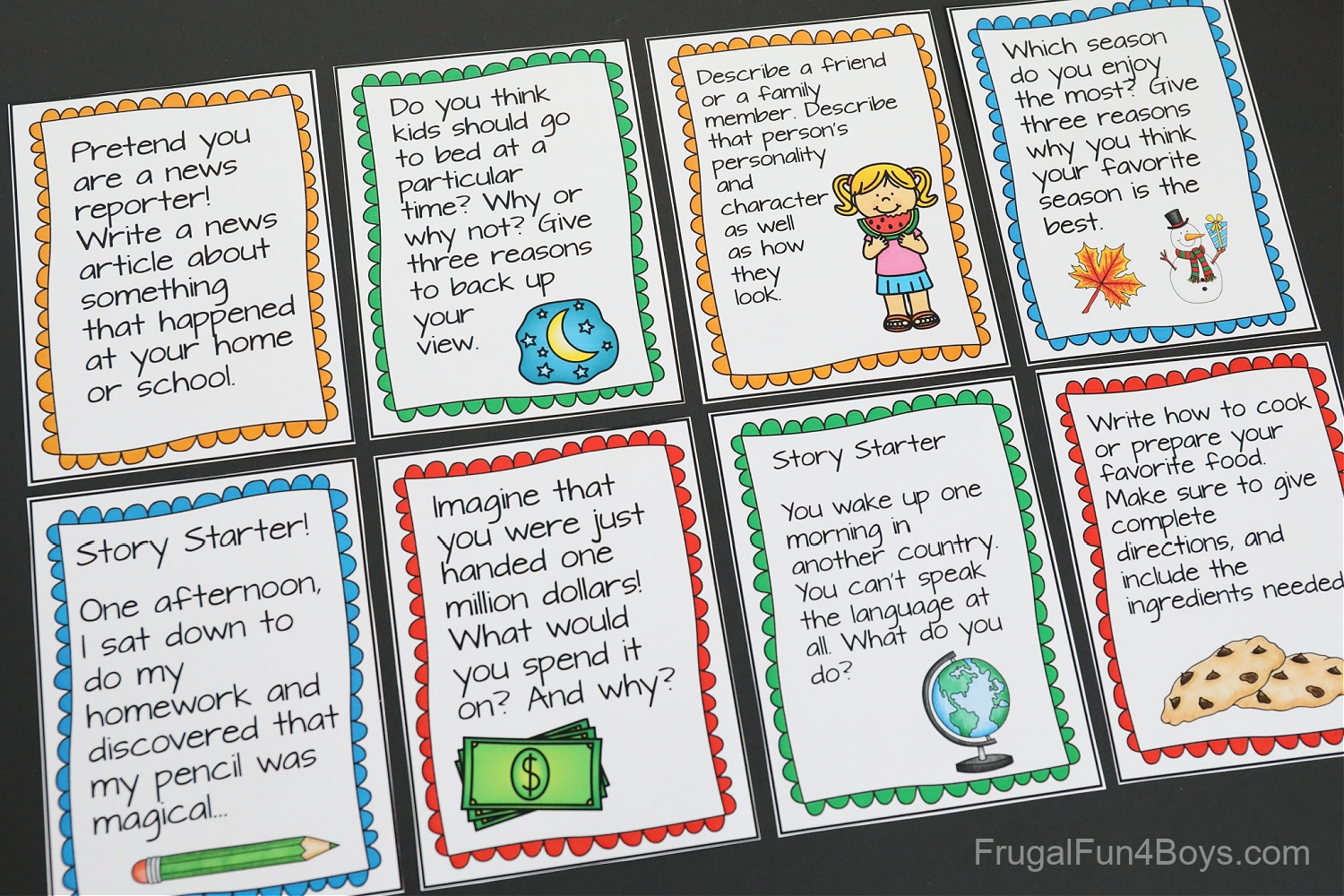 40 Printable Writing Prompts For 3rd 4th And 5th Graders Frugal Fun For Boys And Girls