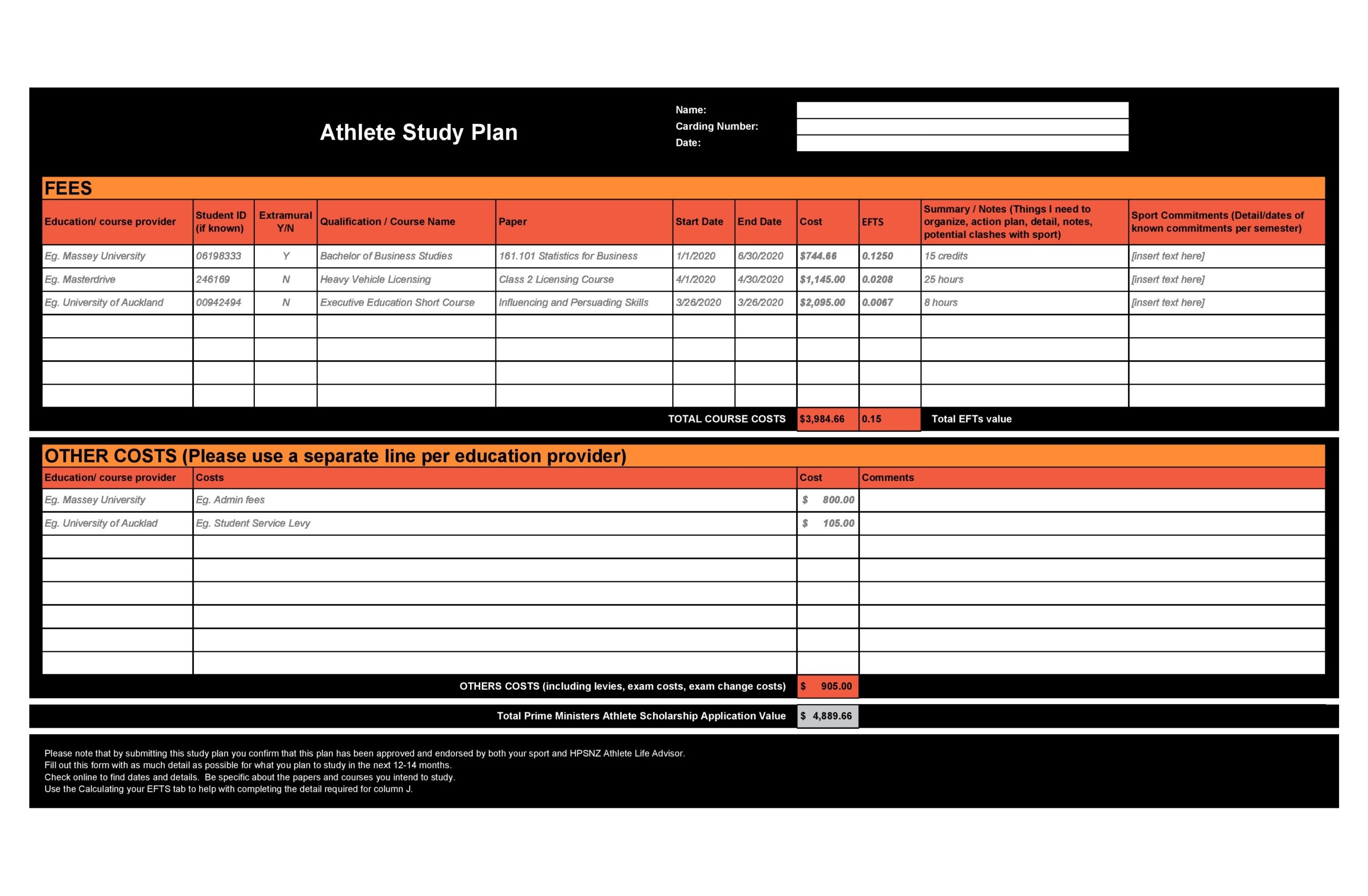 42 Useful Study Plan Templates Word Excel TemplateLab