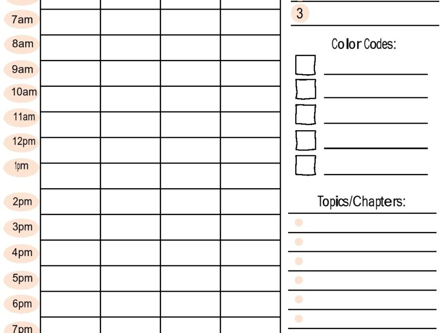42 Useful Study Plan Templates Word Excel TemplateLab