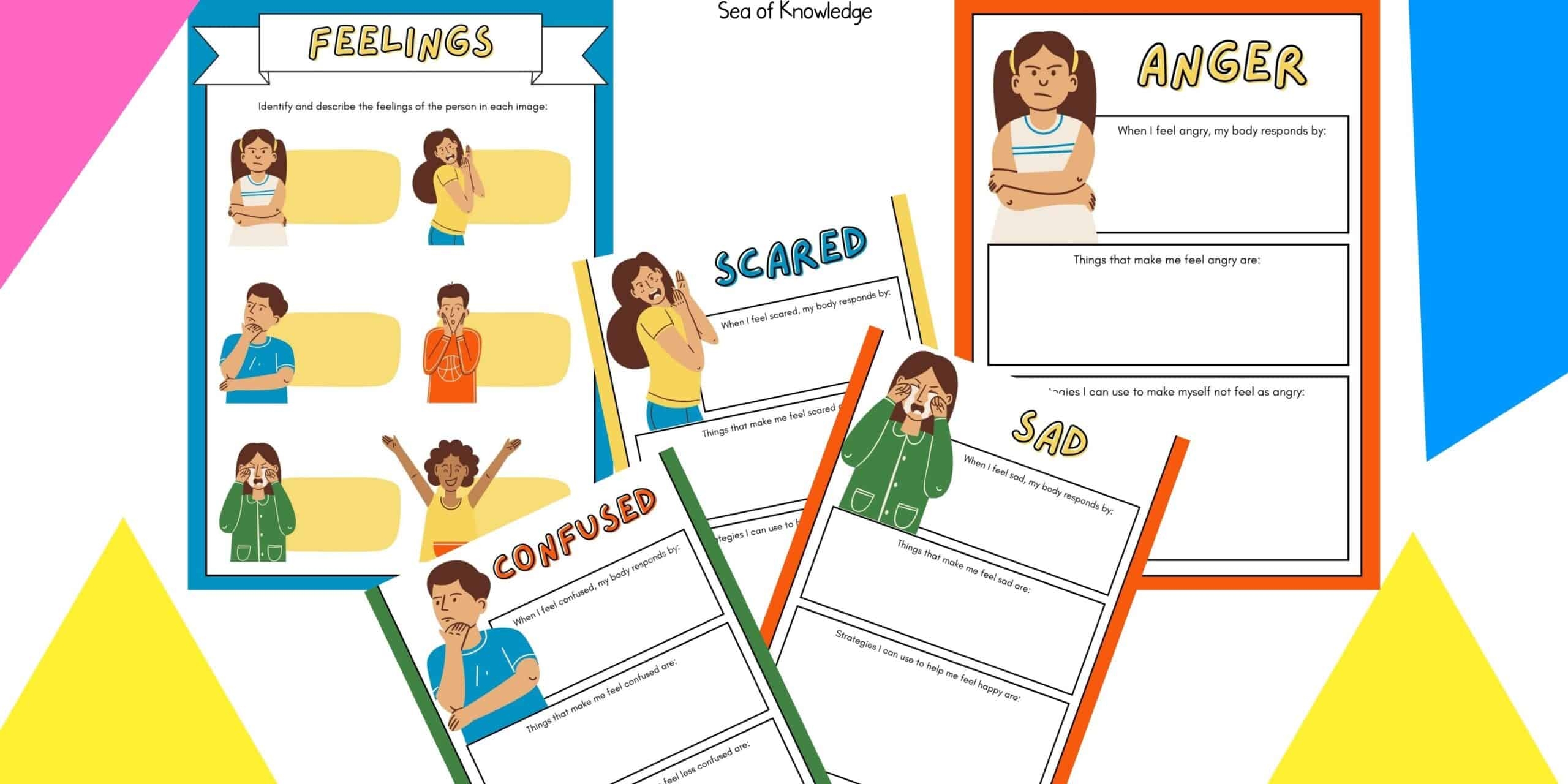 Printable Anger Skills Workbook For Children Situations