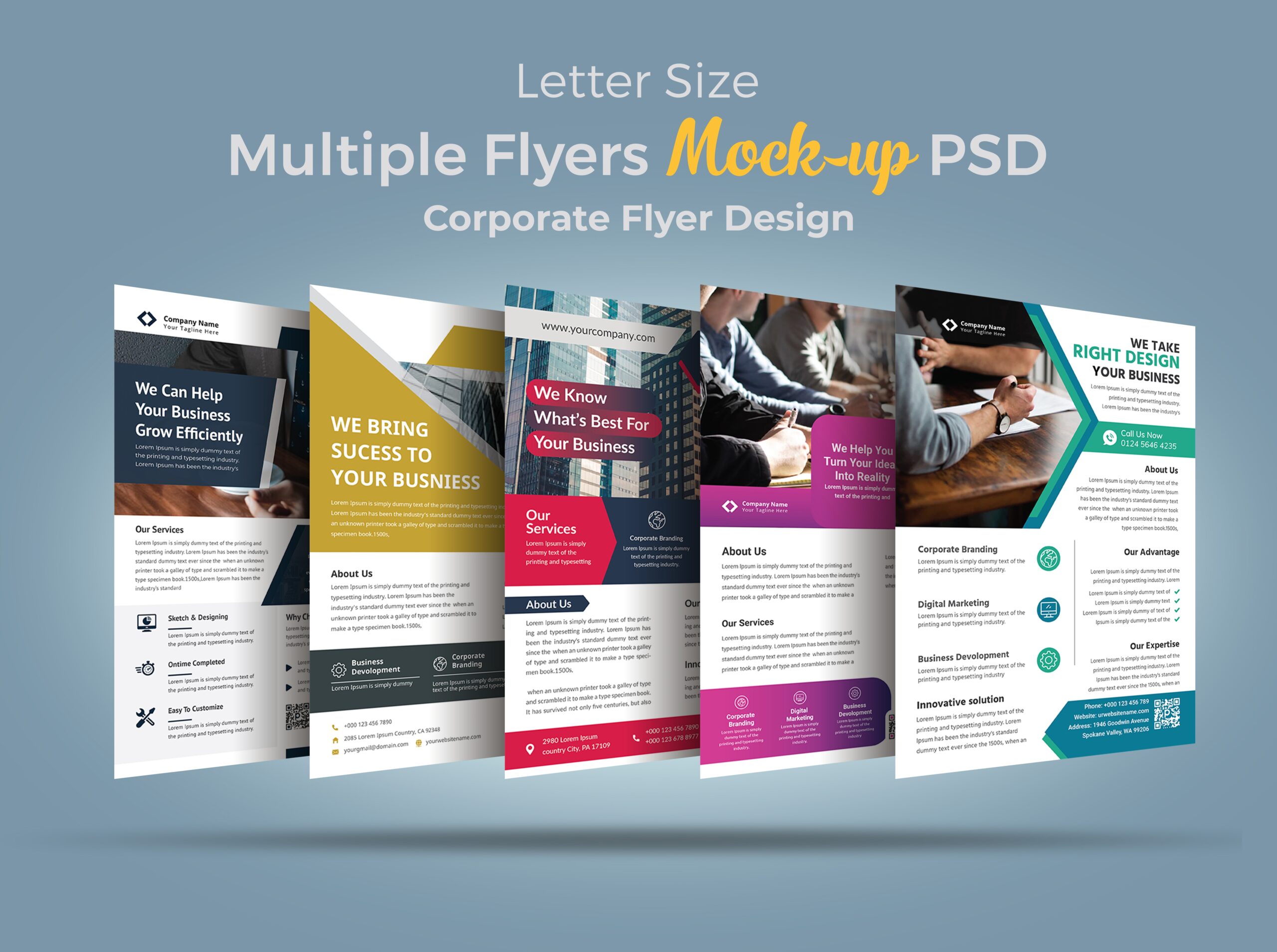5 Bundle Corporate Flyer Design For Business Behance