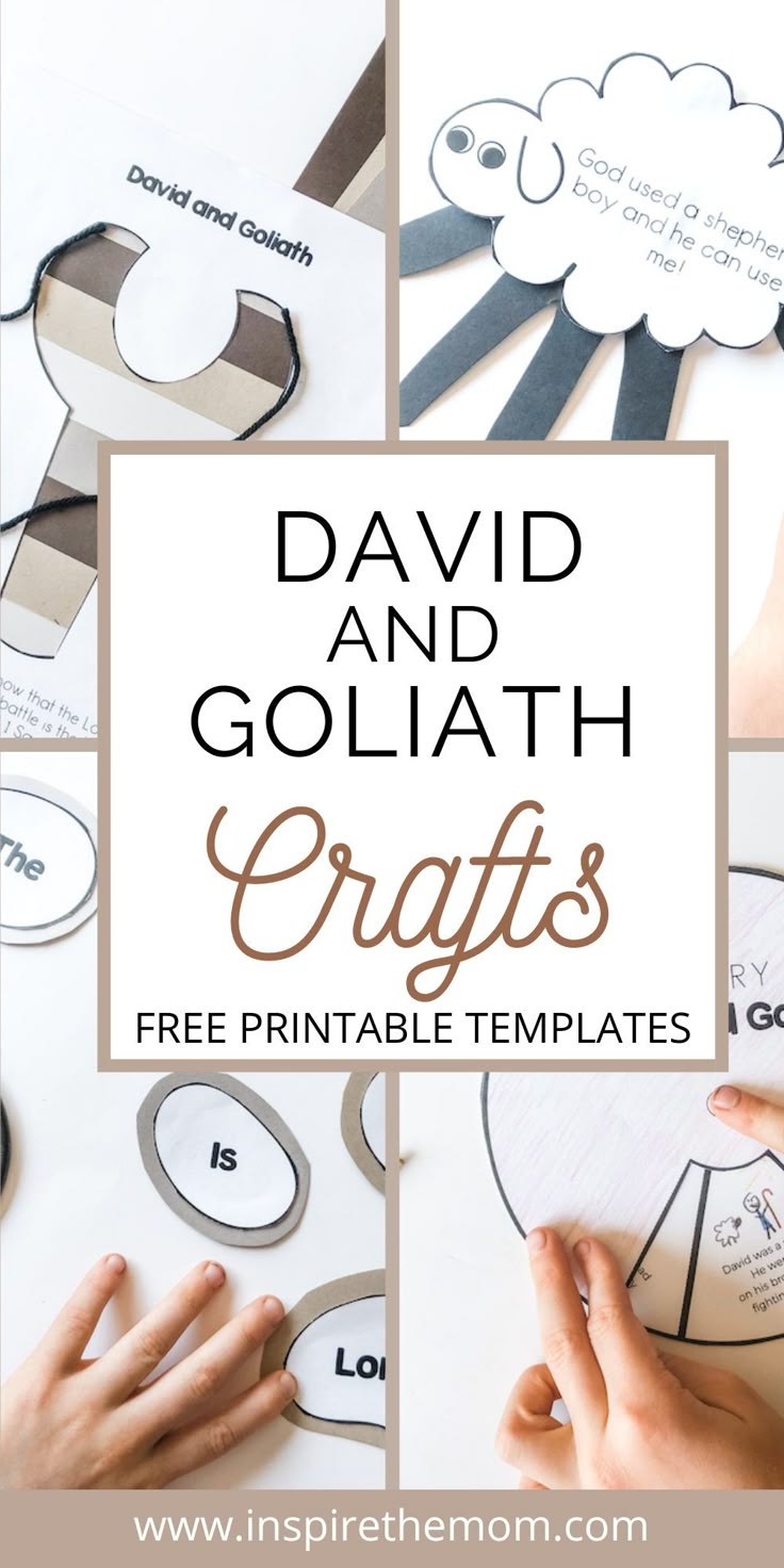 5 David And Goliath Craft Ideas Free Templates