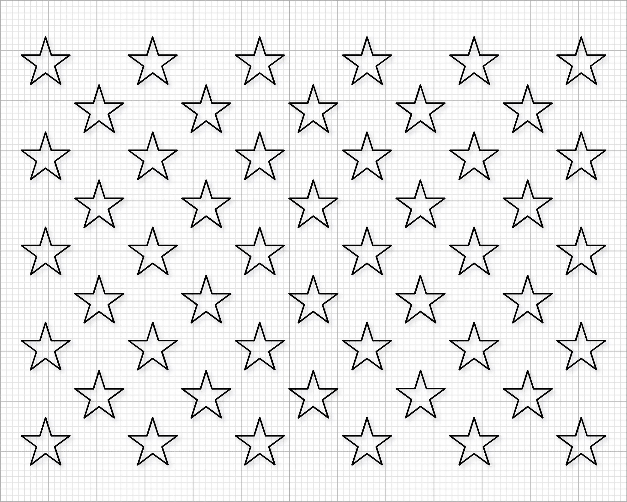 50 STARS Svg Png American Flag Stars Svg Union 50 Stars Svg 50 Stars Clipart 50 STARS Cut File Printable Cricut Silhouette Cut File Etsy