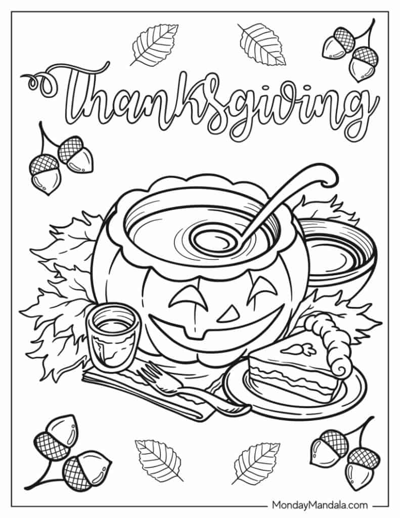 50 Thanksgiving Coloring Pages Free PDF Printables 
