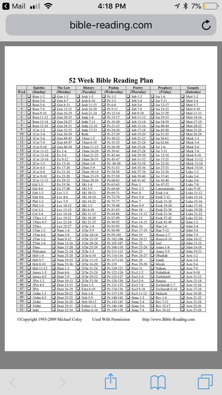 52 Week Bible Plan