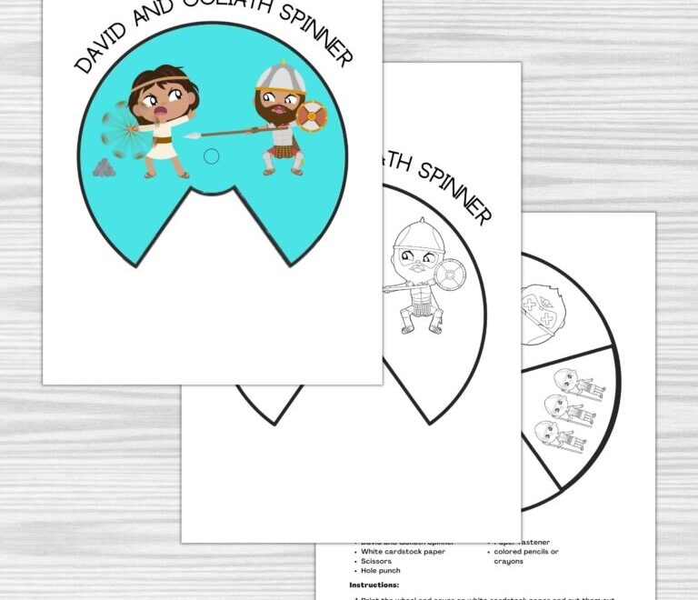 6 Free Printable David And Goliath Crafts Healing Home