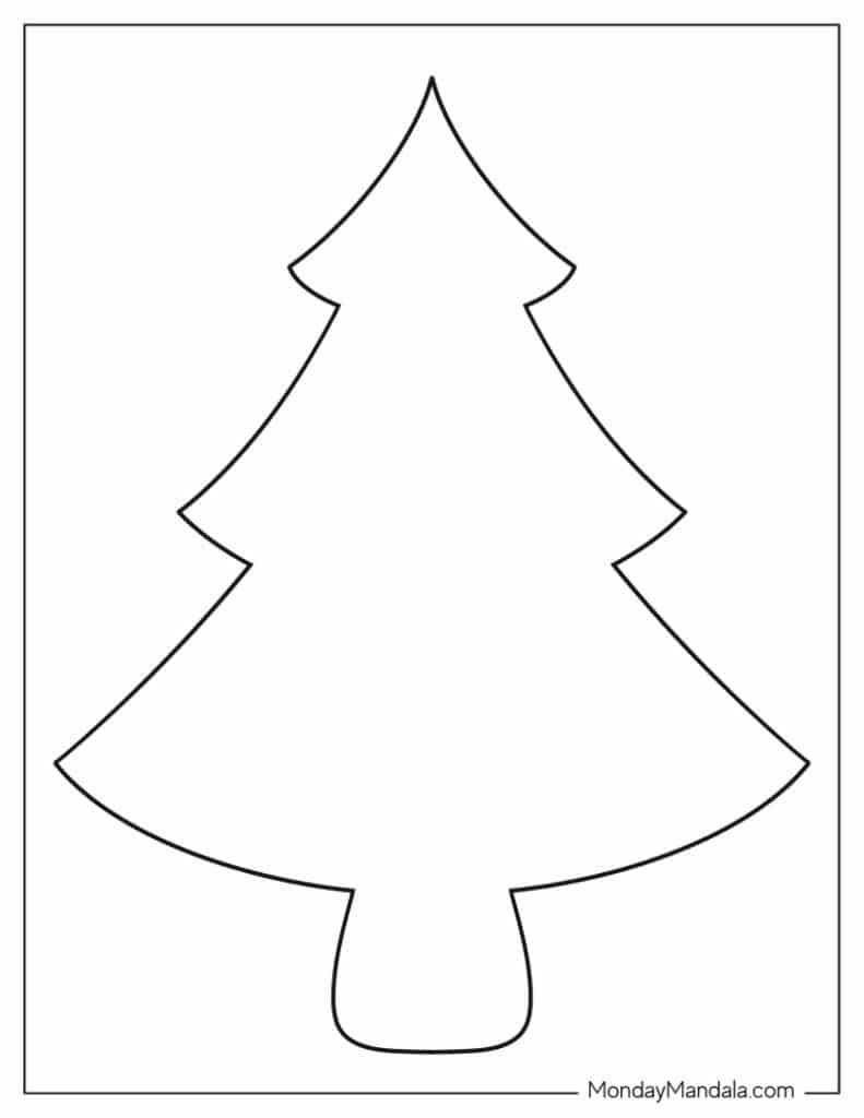 60 Christmas Tree Templates Free PDF Printables 
