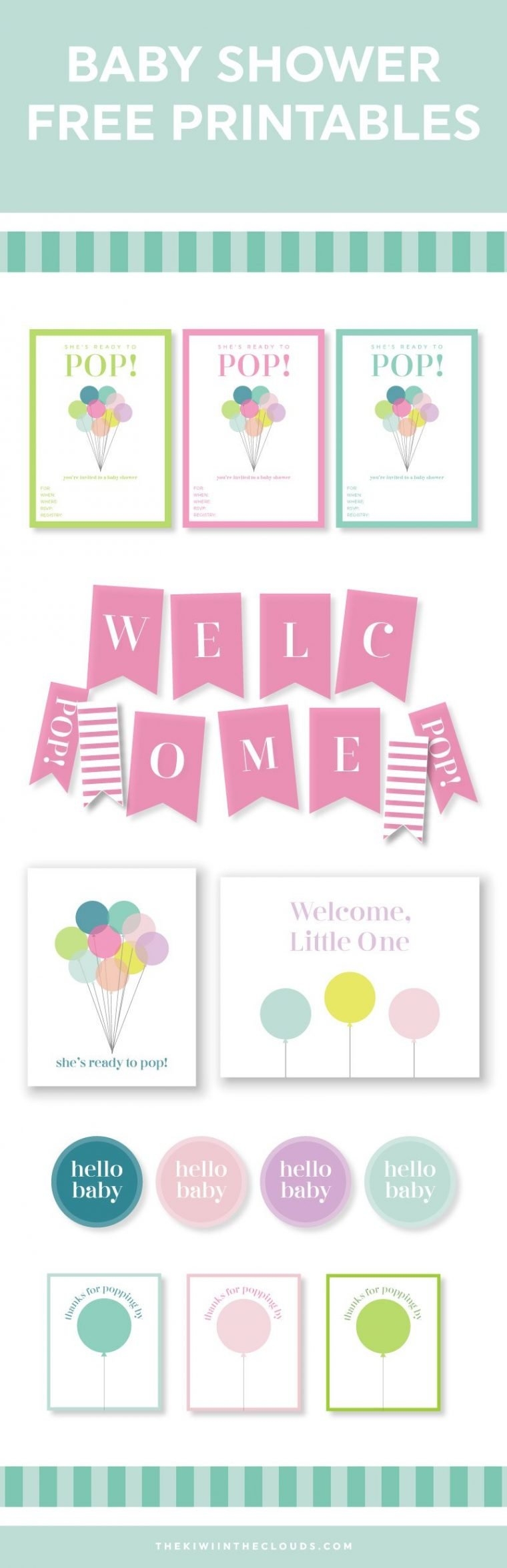 Free Printable Baby Shower Favor Templates