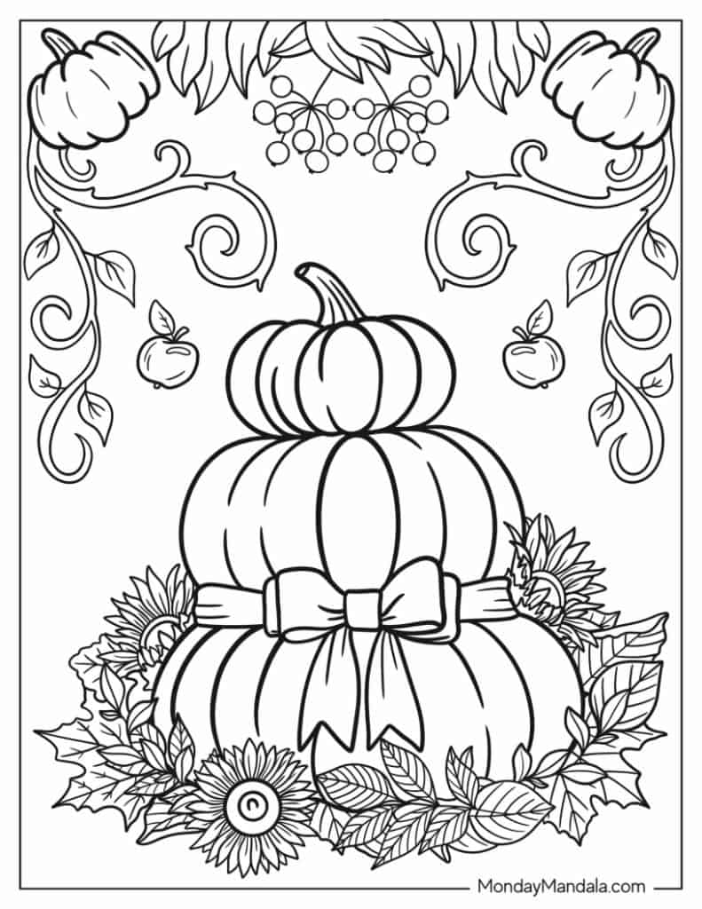 68 Autumn Fall Coloring Pages Free PDF Printables 