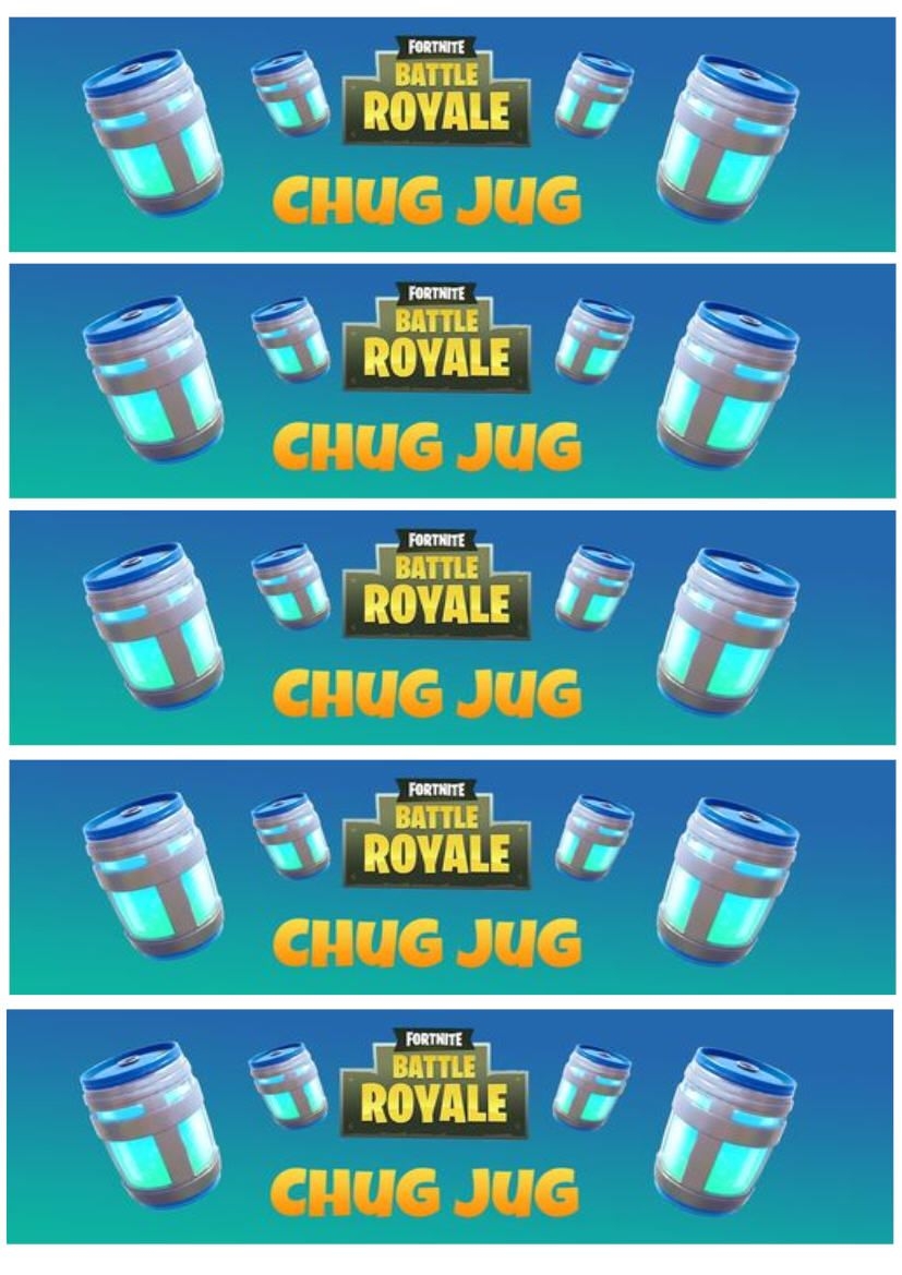 Free Fortnite Chug Jug Printable Labels