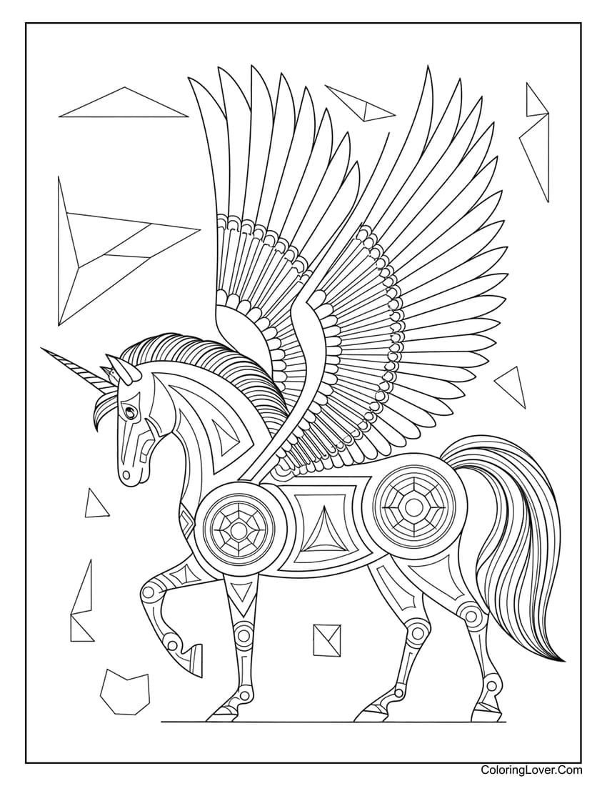 Free Unicorn Printable Coloring Pages