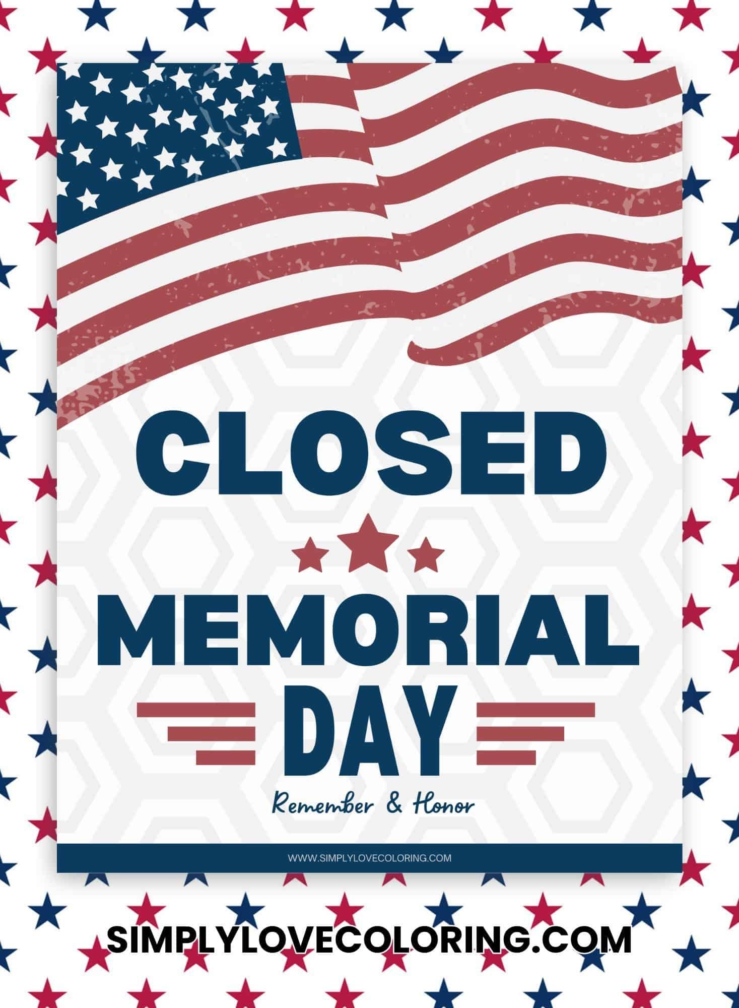 9 Closed Memorial Day Sign Free PDF Printables Ideas Closed For Memorial Day Printable Signs Memorial Day