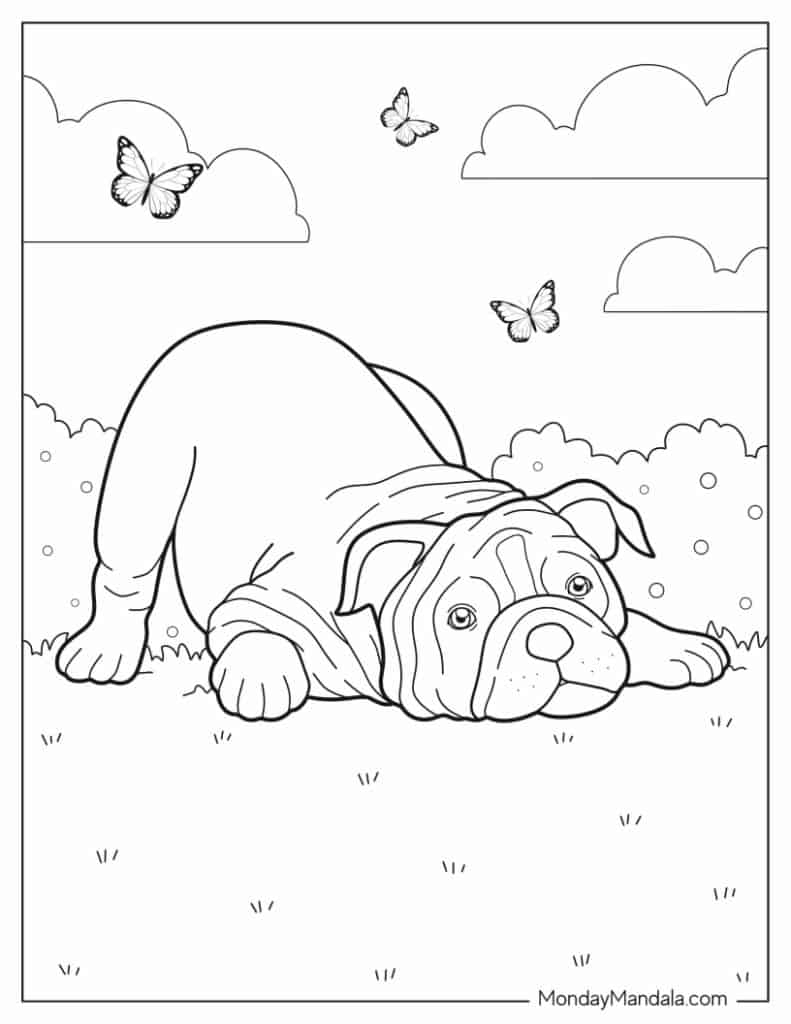 97 Dog Coloring Pages Free PDF Printables 