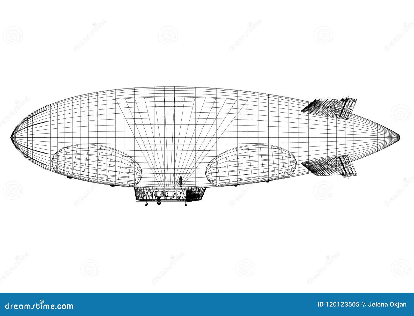 Large Free Printable Airship Blueprints