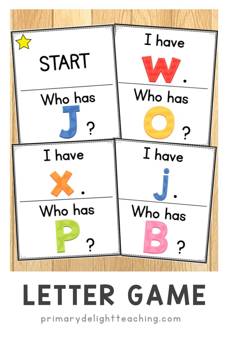 Alphabet Letters Game I Have Who Has Capital And Lowercase Match