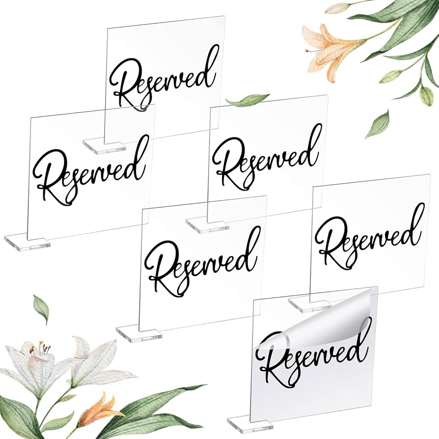 Free Printable Reserved Table Signs