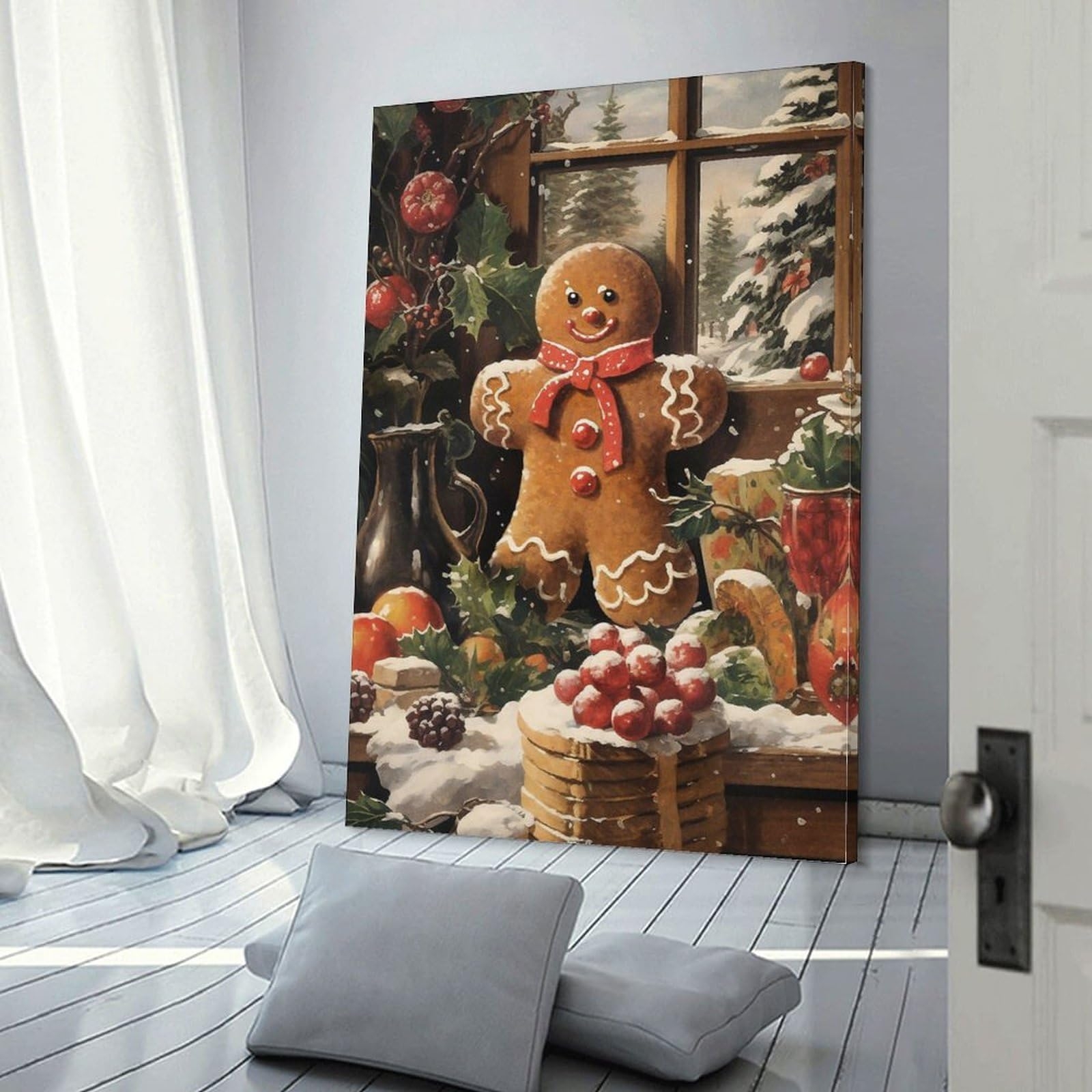 Printable Gingerbread Man Picture Frame