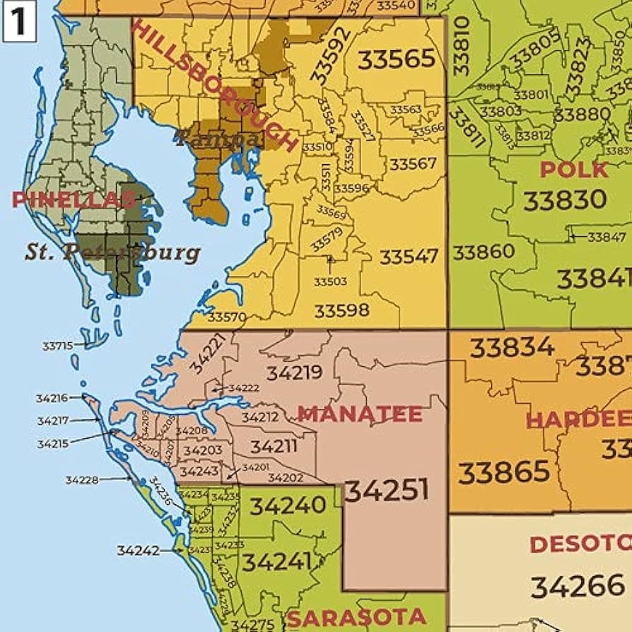Printable Hillsborough County Zip Code Map