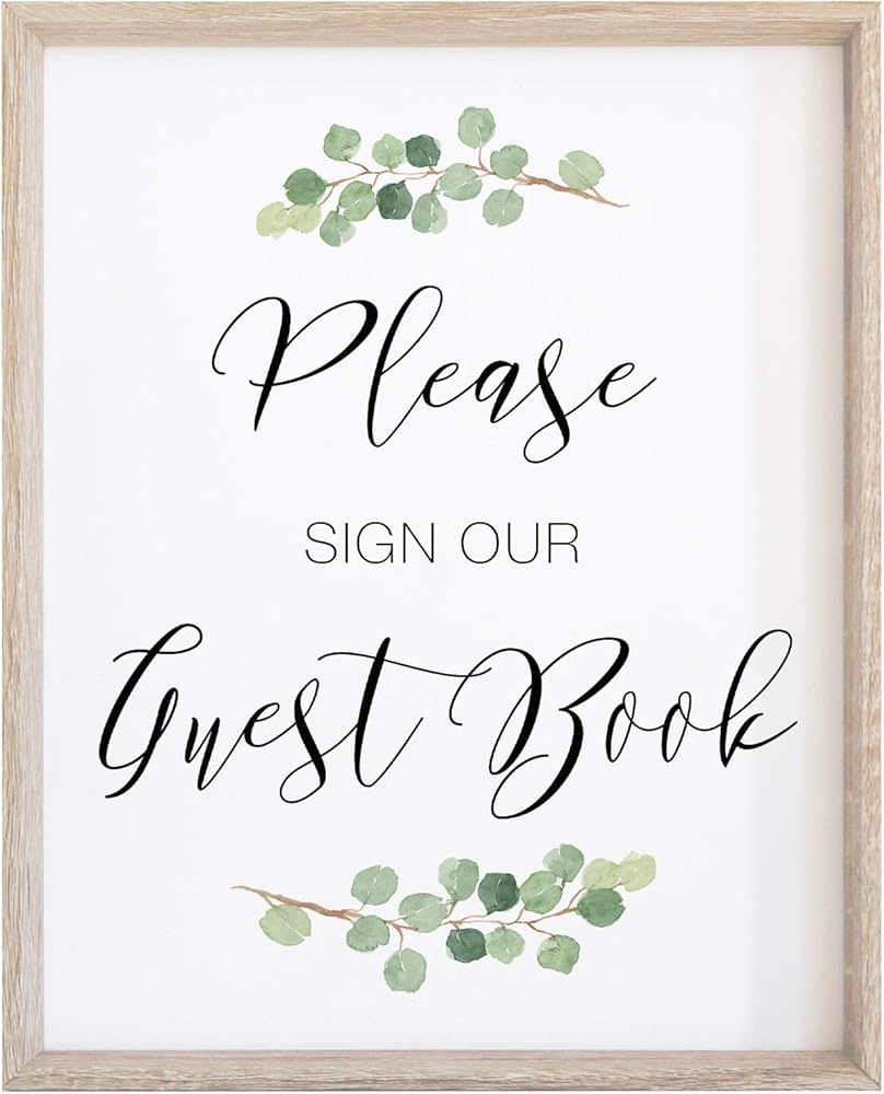 Please Sign Our Guestbook Printable